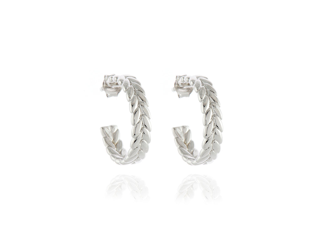 Cachet London Oletta Silver Hoop Earrings