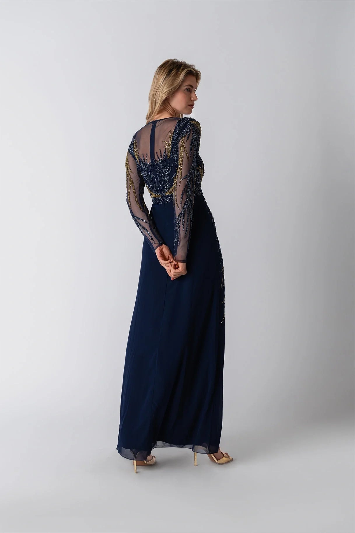 Raishma Couture Navy Paige Gown