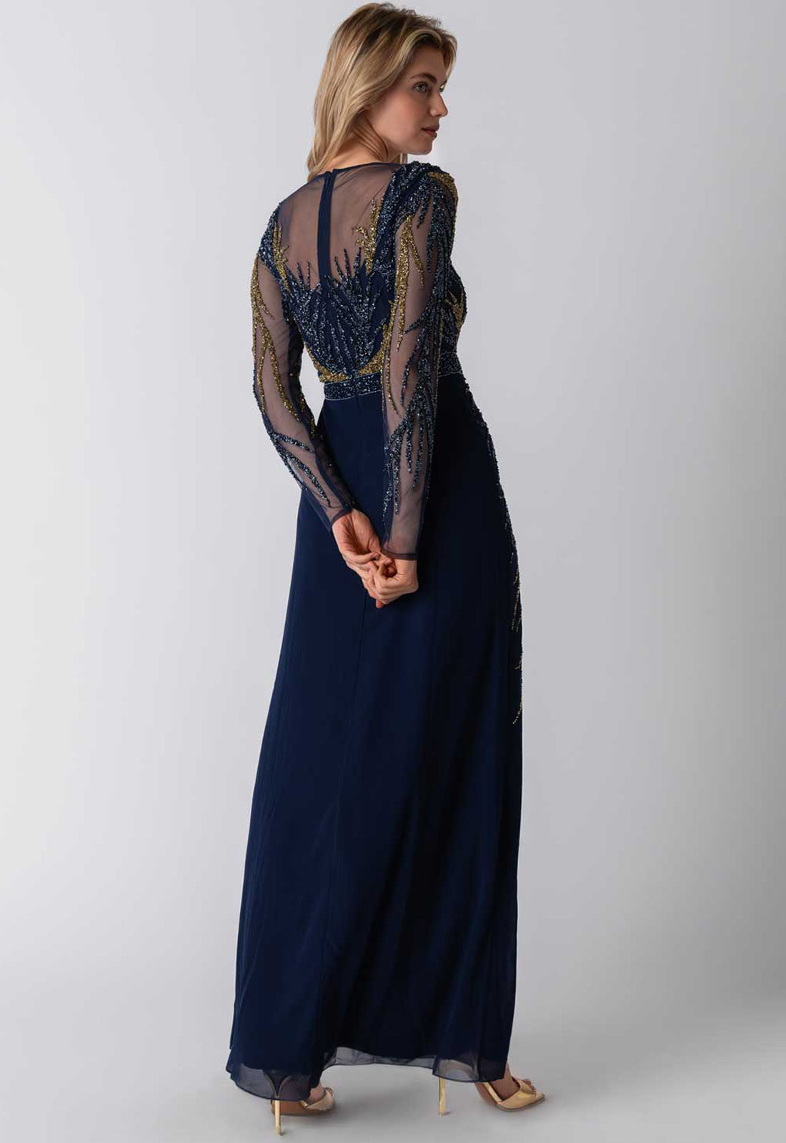 Raishma Couture Blue Paige Maxi Dress