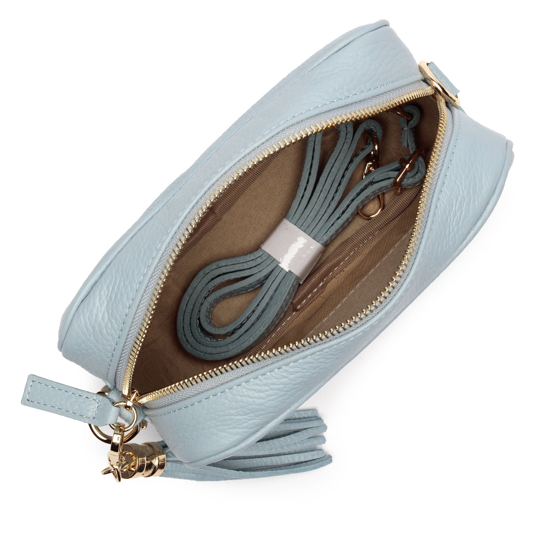 Elie Beaumont Crossbody Tassel Powder Blue