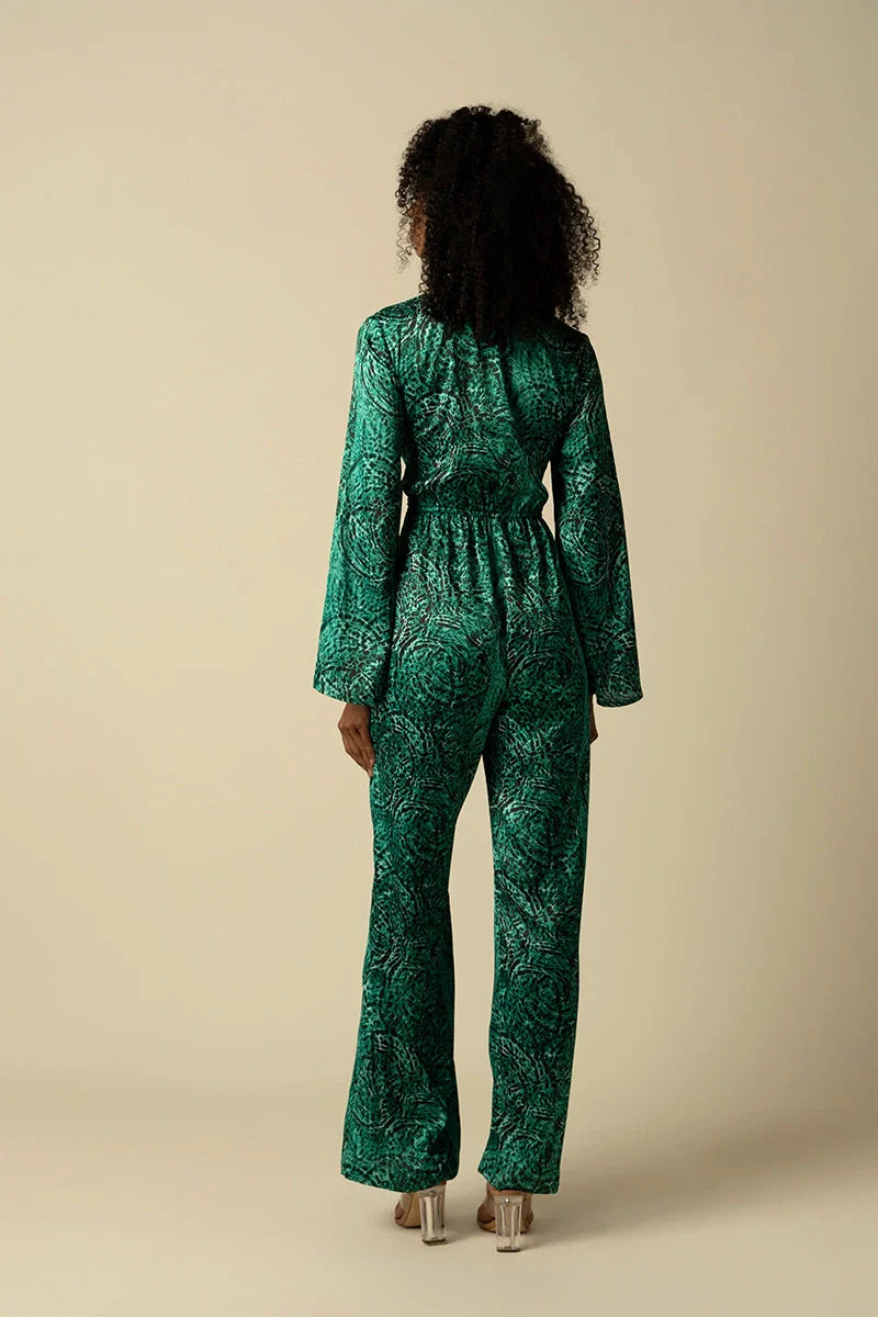 Raishma Studio Green Blake Jumpsuit