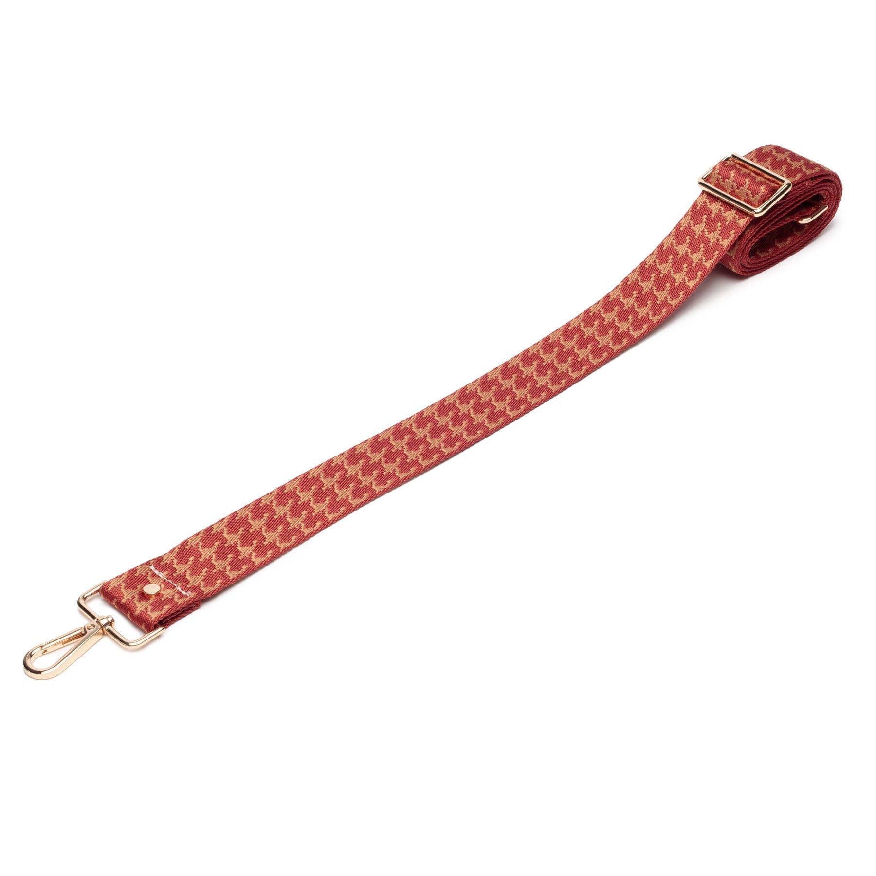 Elie Beaumont Crossbody strap - Ruby Dogtooth