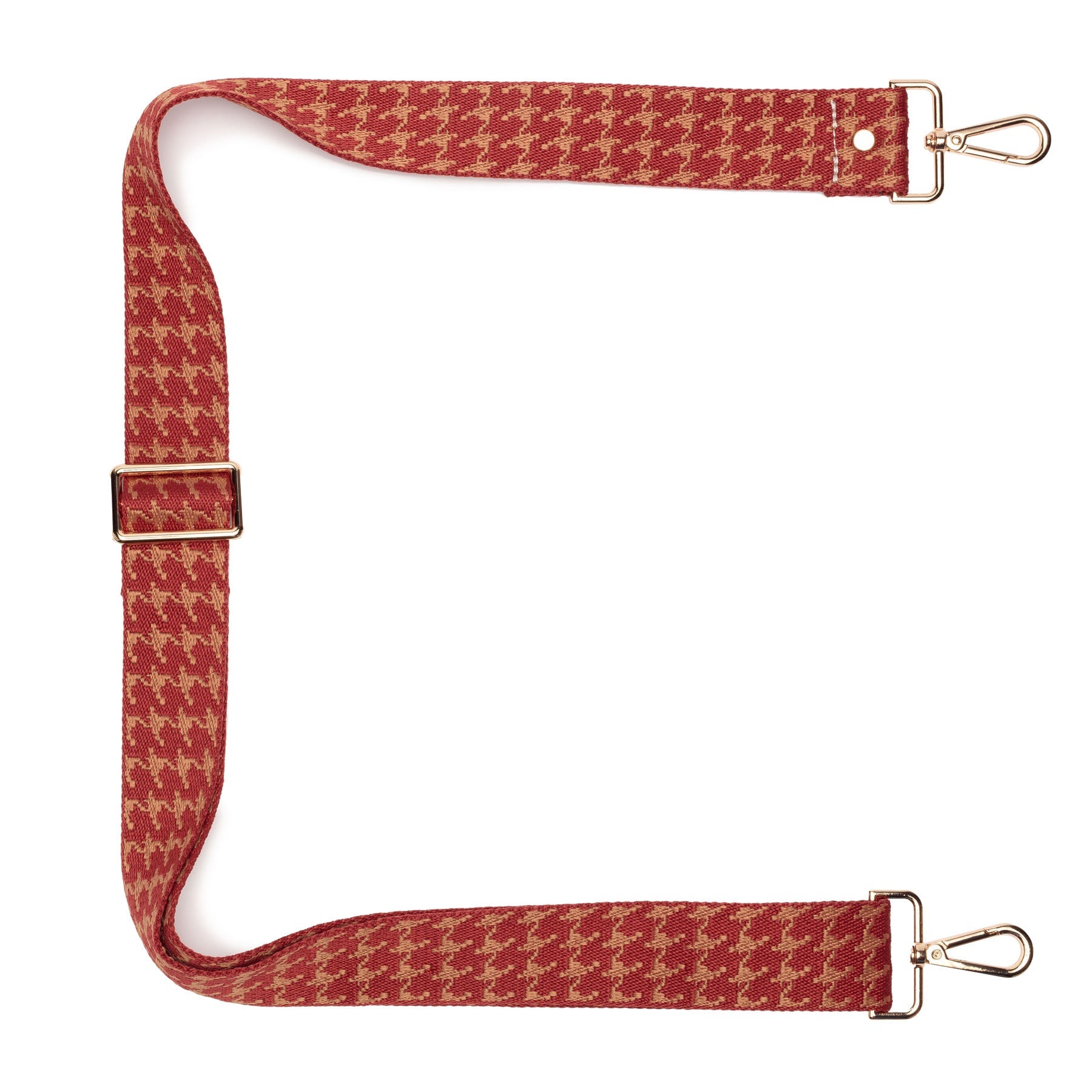 Elie Beaumont Crossbody strap - Ruby Dogtooth