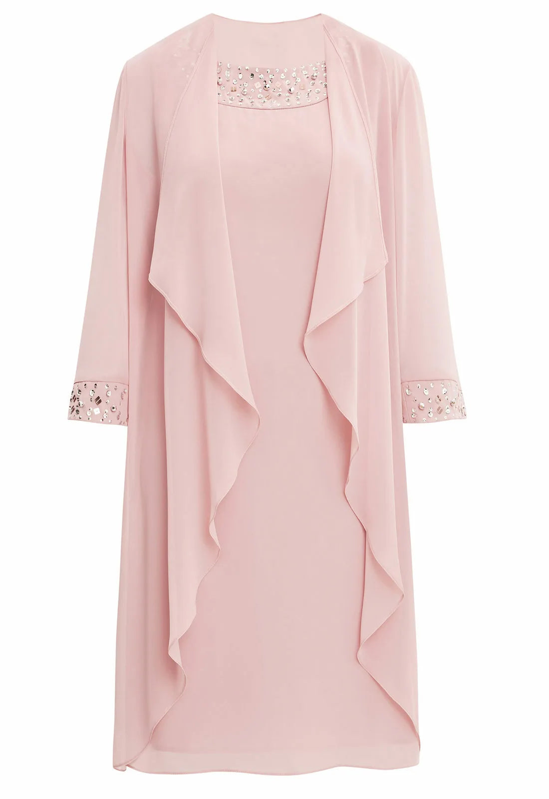 Gina Bacconi Pink Joseline Dress and Jacket