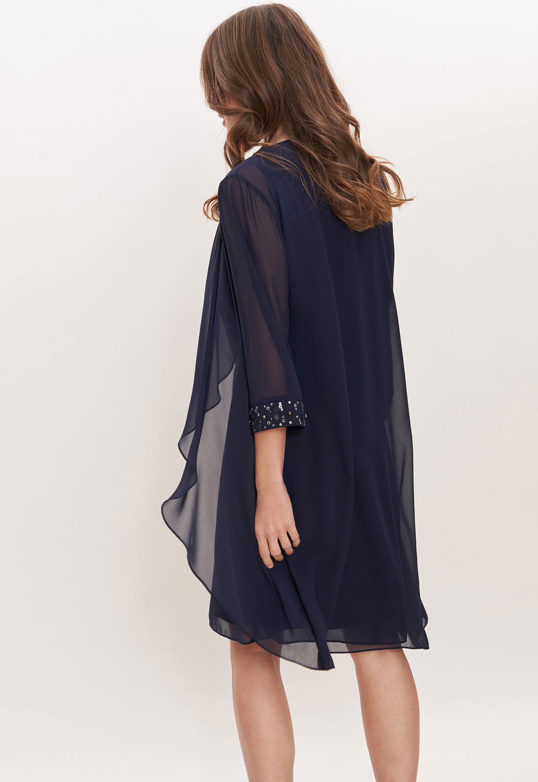 Gina Bacconi Spring Navy Joseline Dress and Jacket