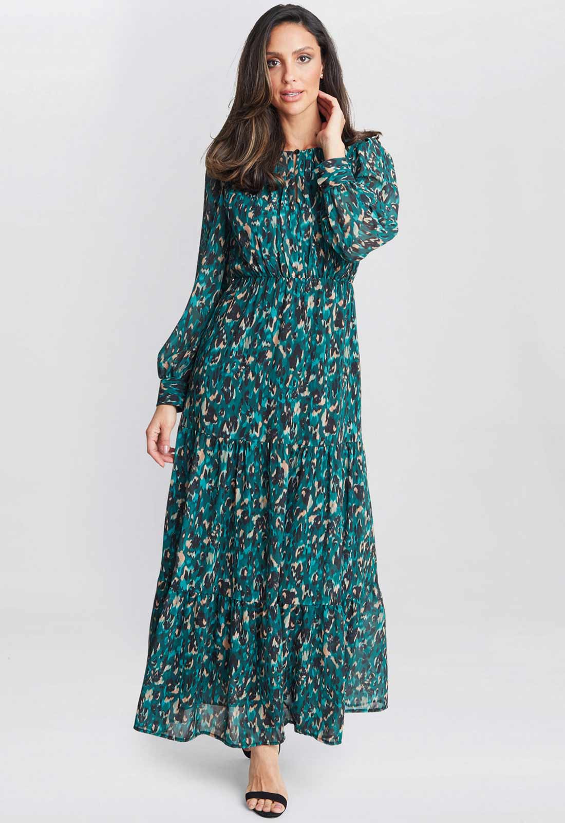 Gina Bacconi Multi Jojo Modesty Dress