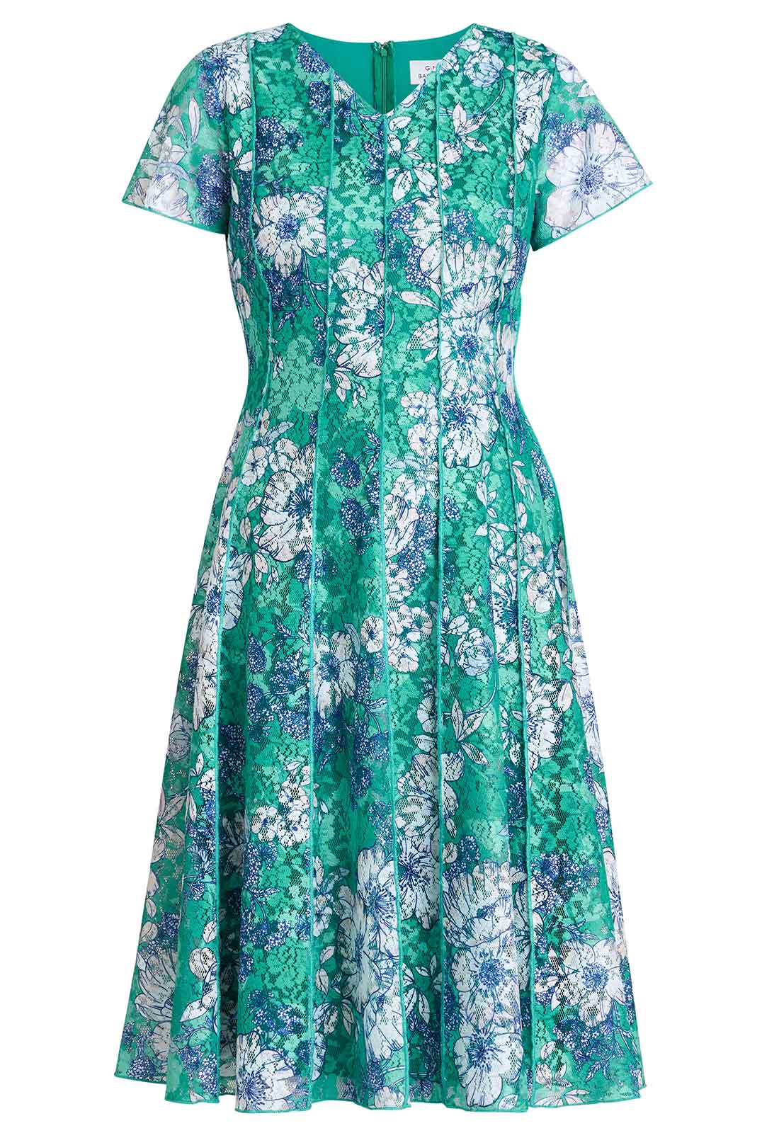 Gina Bacconi Green Billy Floral Dress