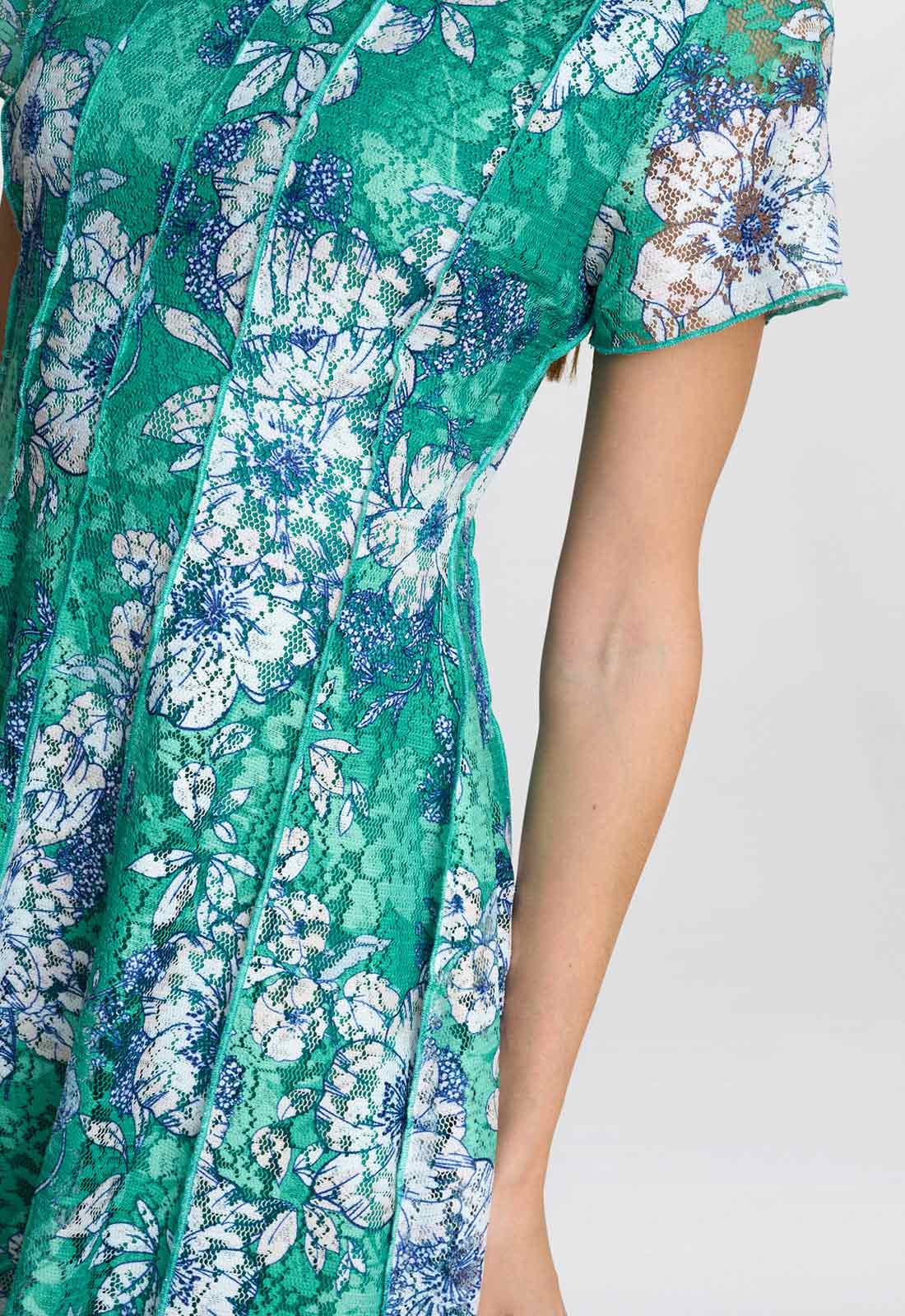 Gina Bacconi Green Billy Floral Dress