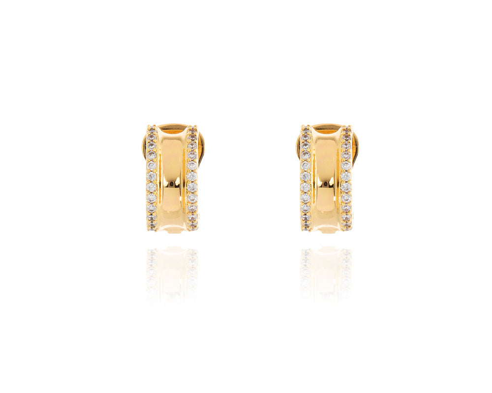 Cachet London Scoop Gold Clip On Earrings