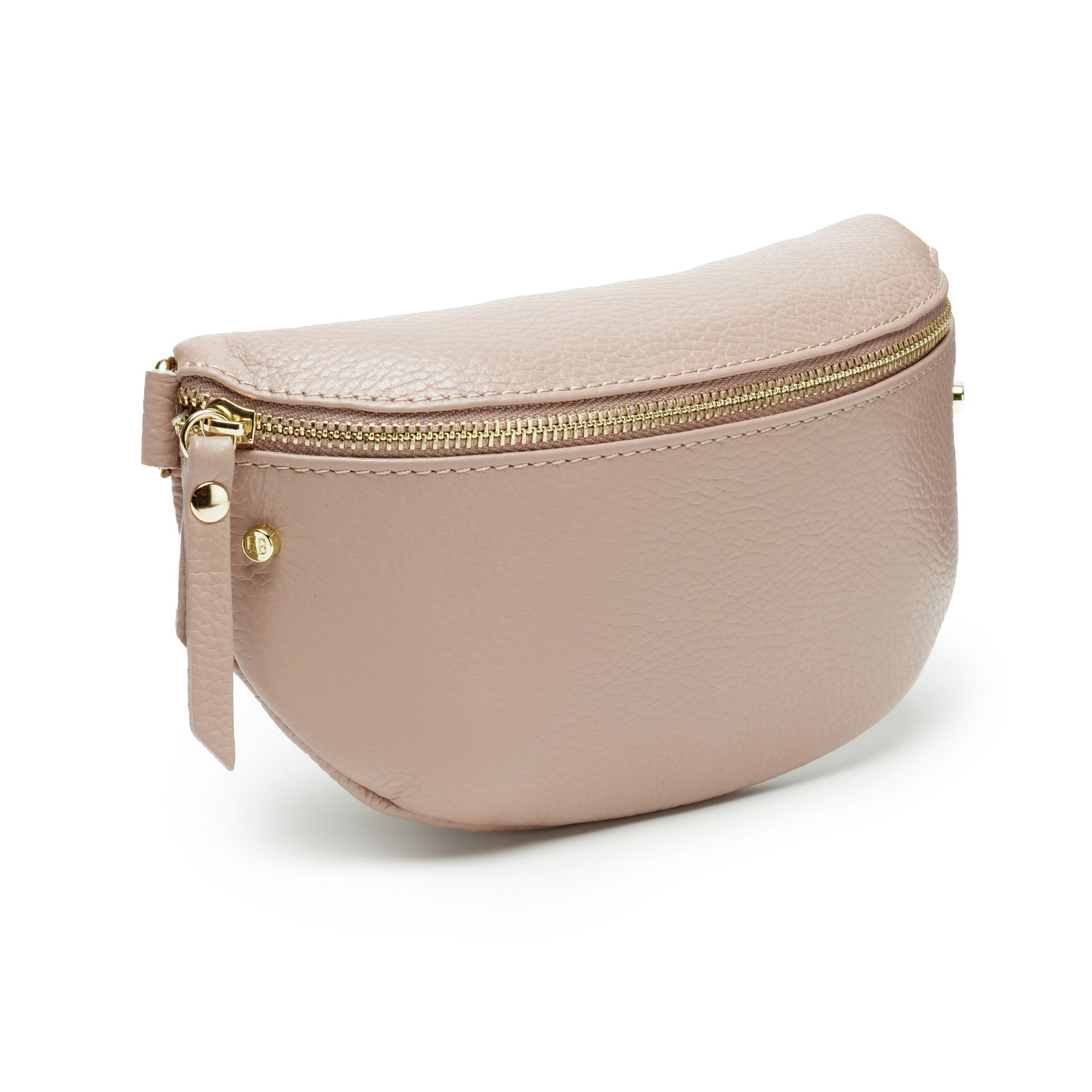 Elie Beaumont Sling Bag - Light Mauve with Blue Diamond Strap