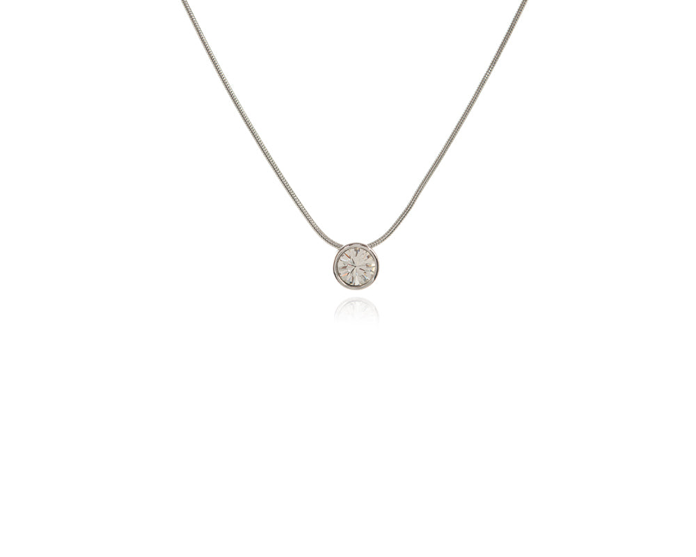 Cachet London Solitaire Silver Pendant