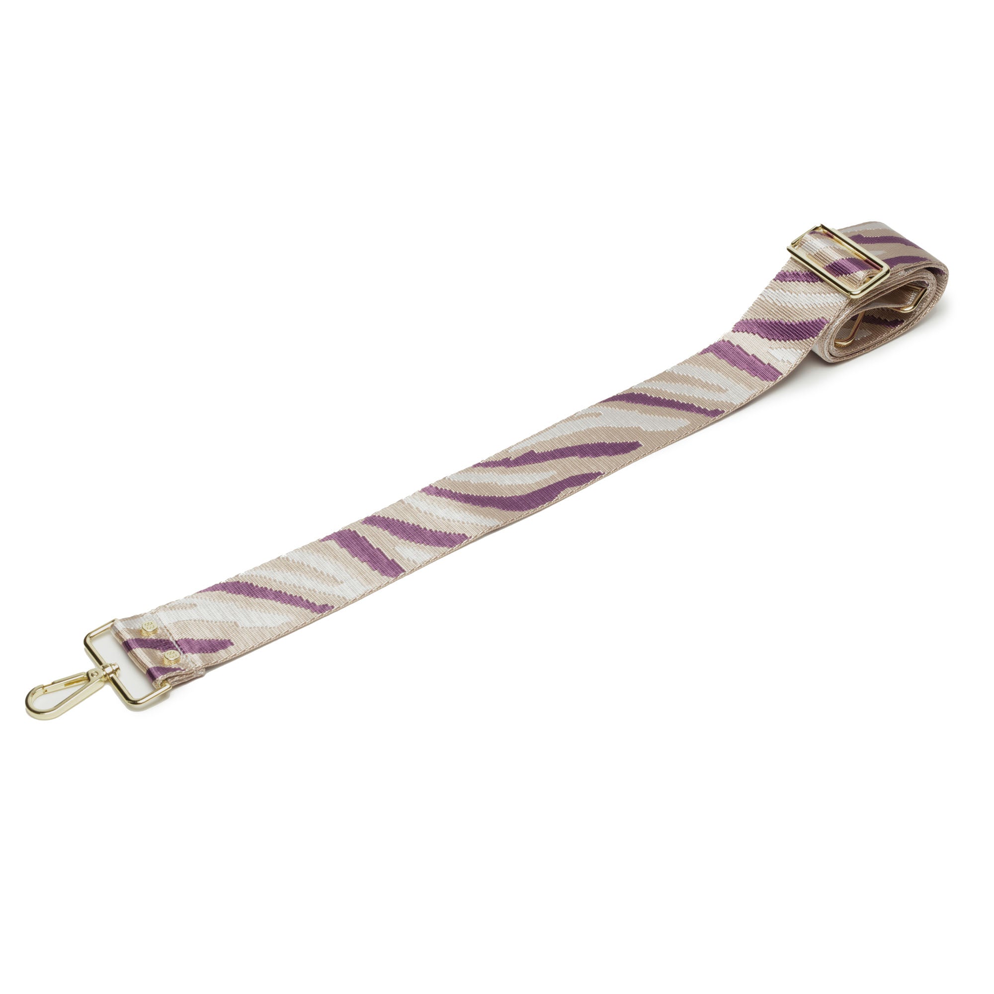 Elie Beaumont Crossbody strap - Plum Zebra