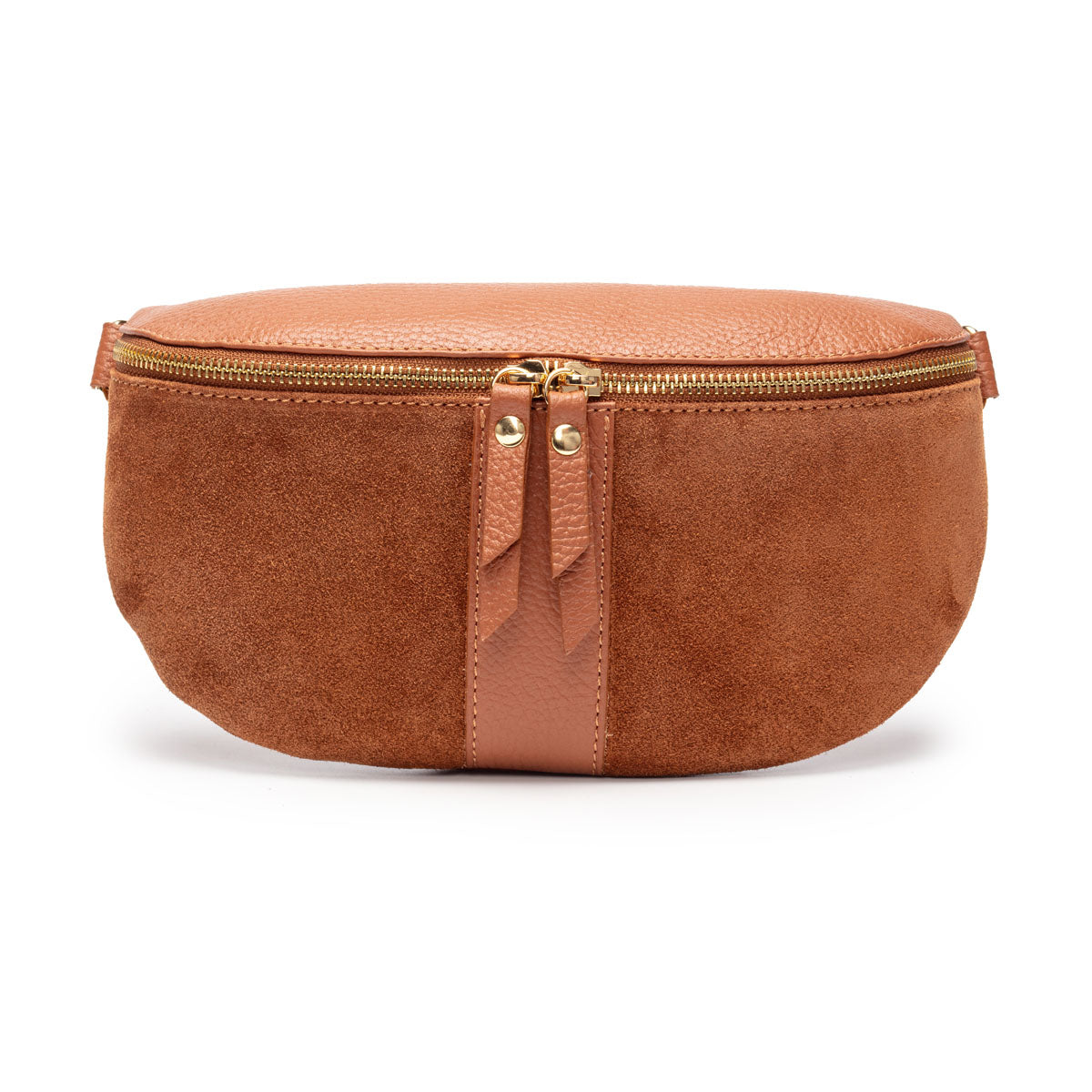 Elie Beaumont Suede Sling Bag Tan