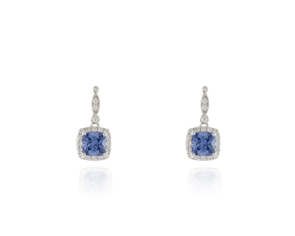 Cachet London Tanis Silver Tanzanite Earrings