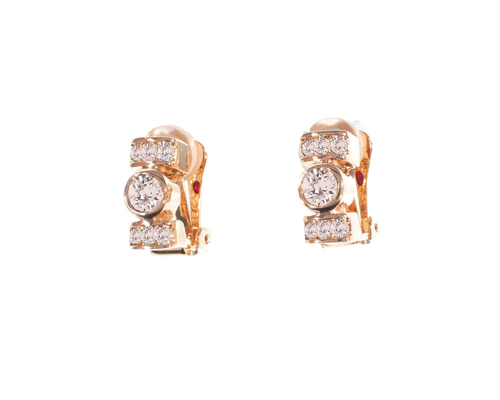 Cachet London Terri Rose Gold Clip On Earrings