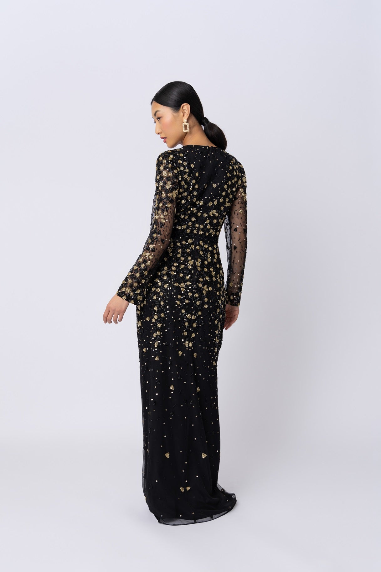 Raishma Couture Black Thalia Gown