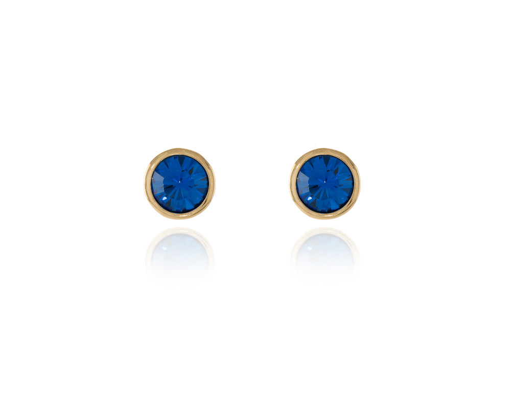 Cachet London Thisbe Gold Sapphire Earrings