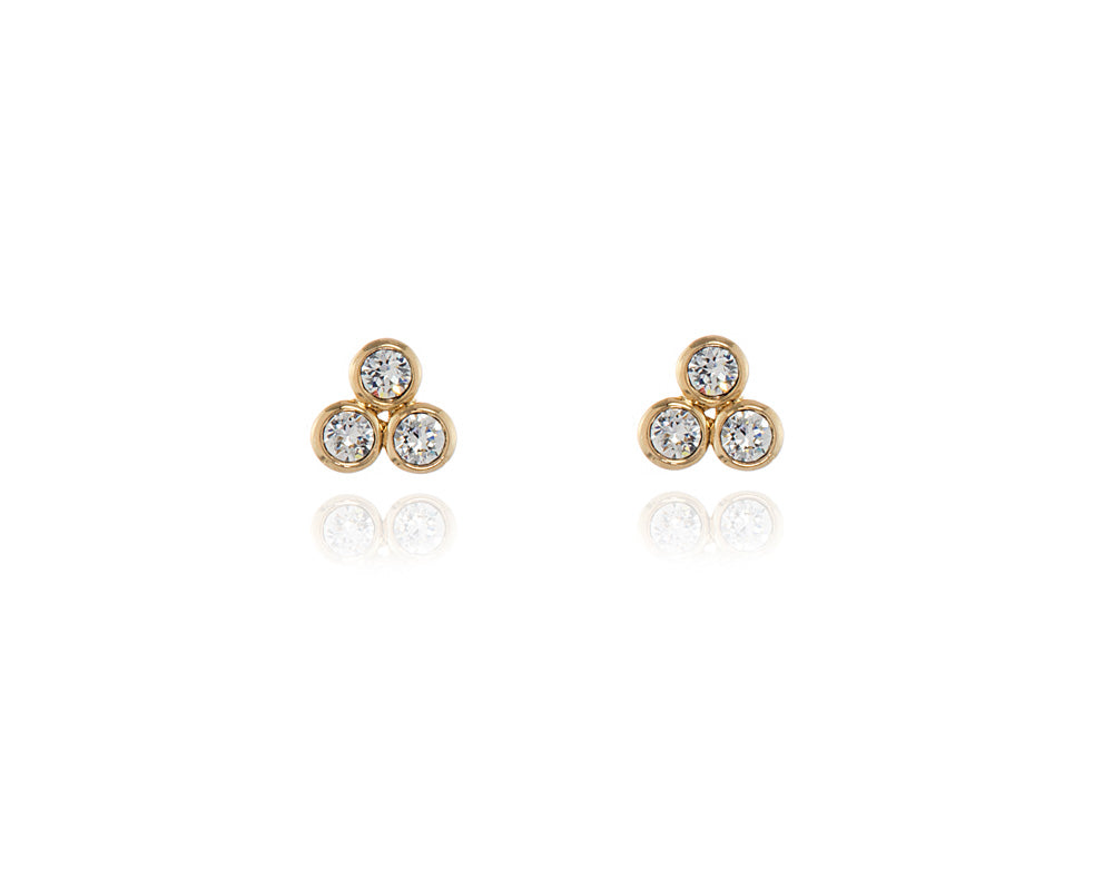 Cachet London Trinity Gold Earrings