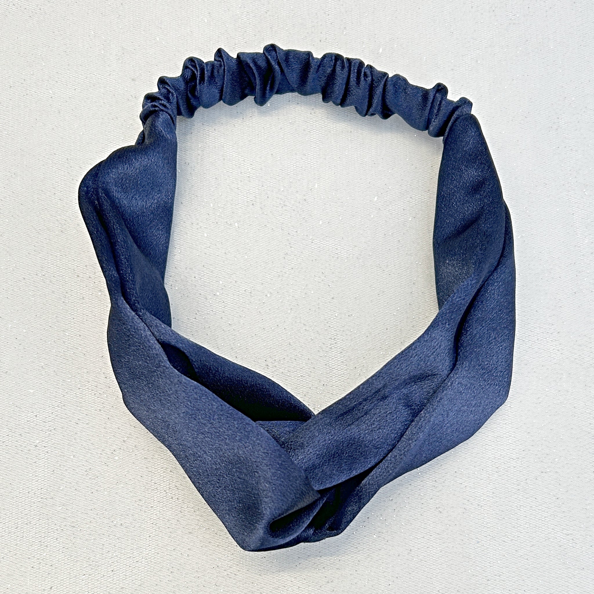 QueenMee Twist Headband in Satin with Stretch