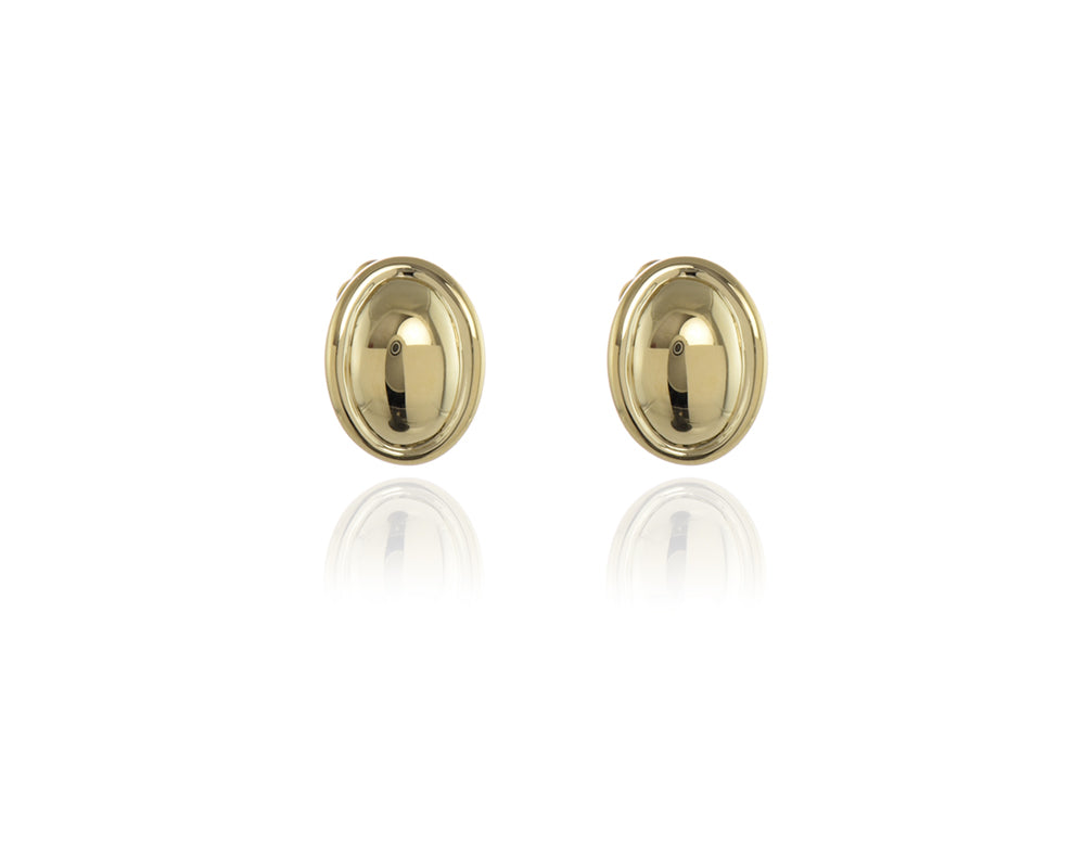 Cachet London Vega Polished Gold Clip On Earrings