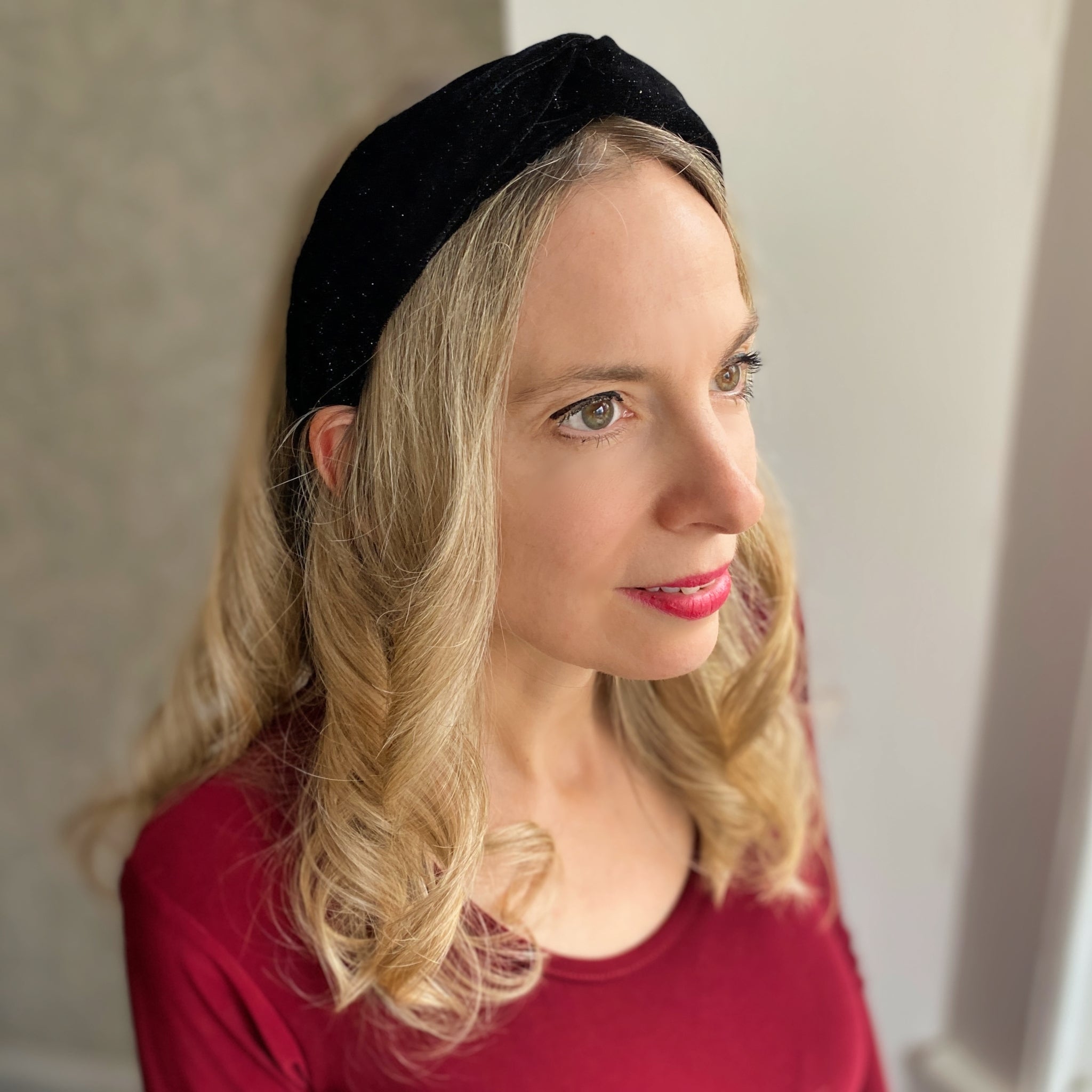 QueenMee Velvet Headband Velvet Knot Headband in Red or