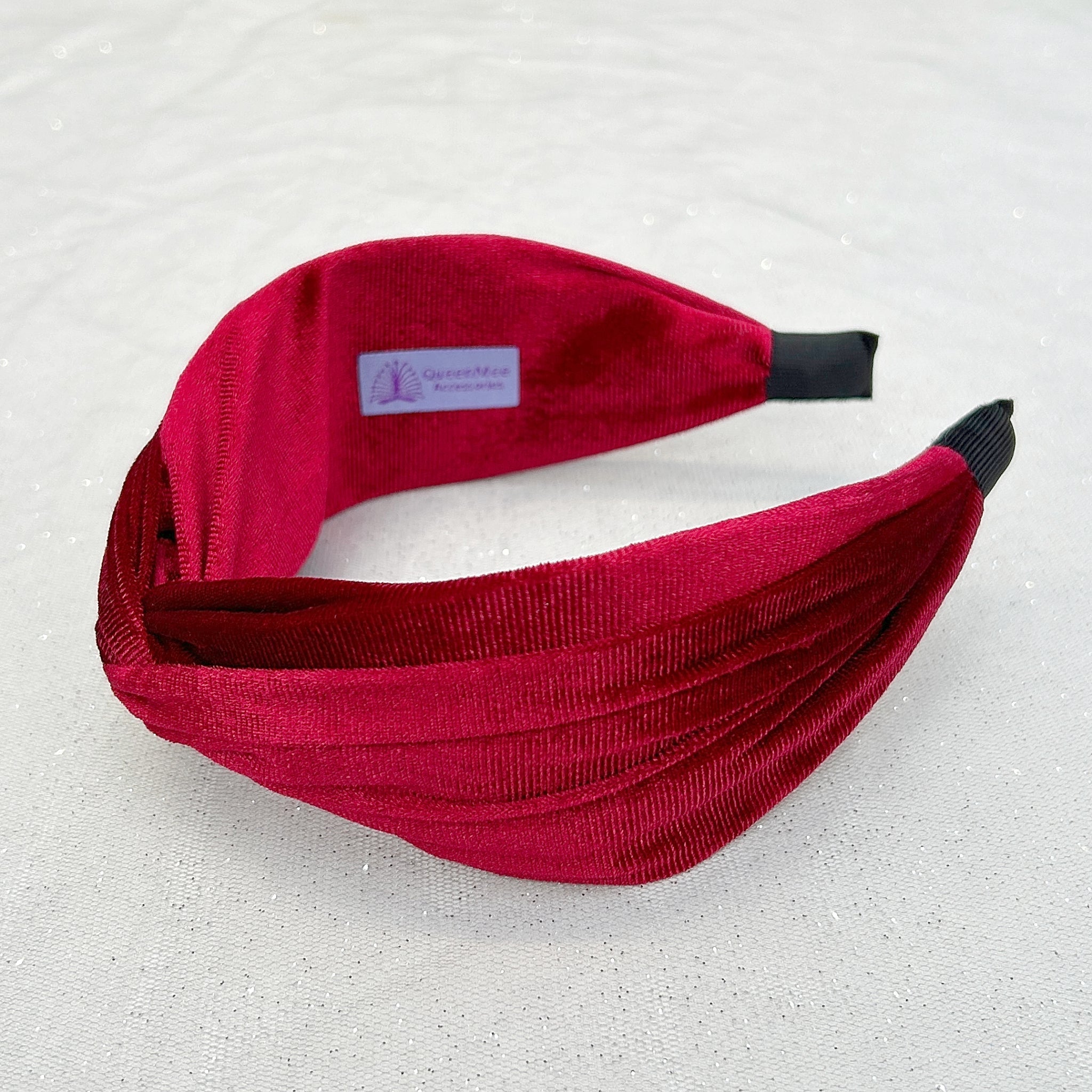 QueenMee Velvet Headband Velvet Knot Headband in Red or