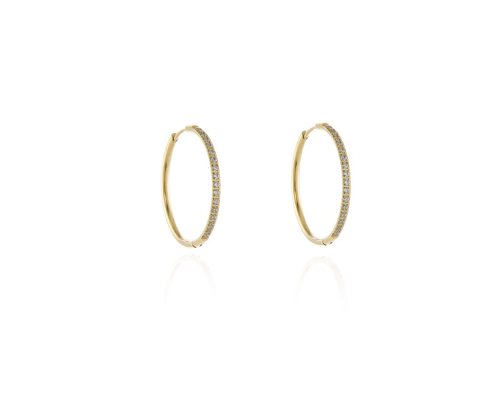 Cachet London Vice Gold Hoop Earrings