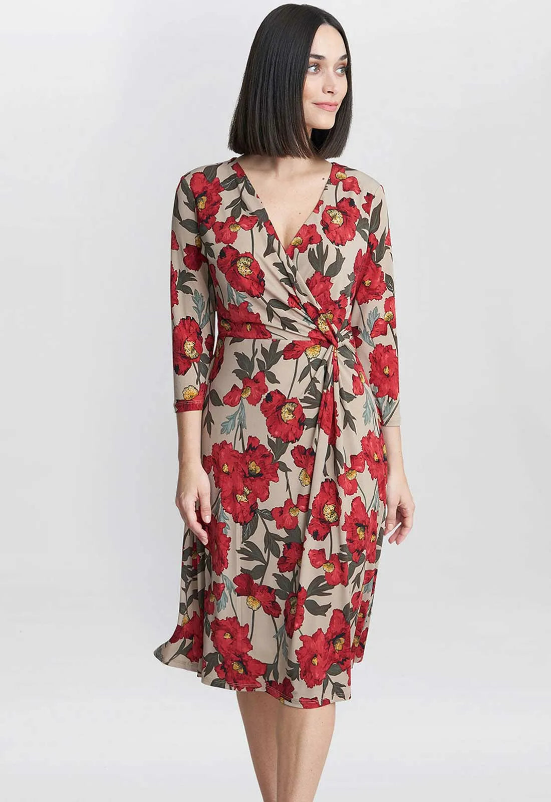 Gina Bacconi Cassidy Print Dress