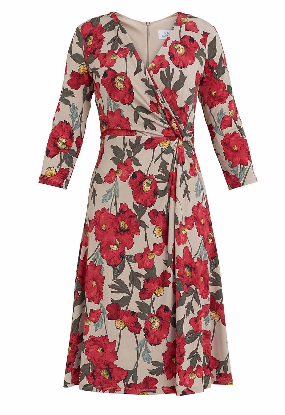 Gina Bacconi Cassidy Print Dress