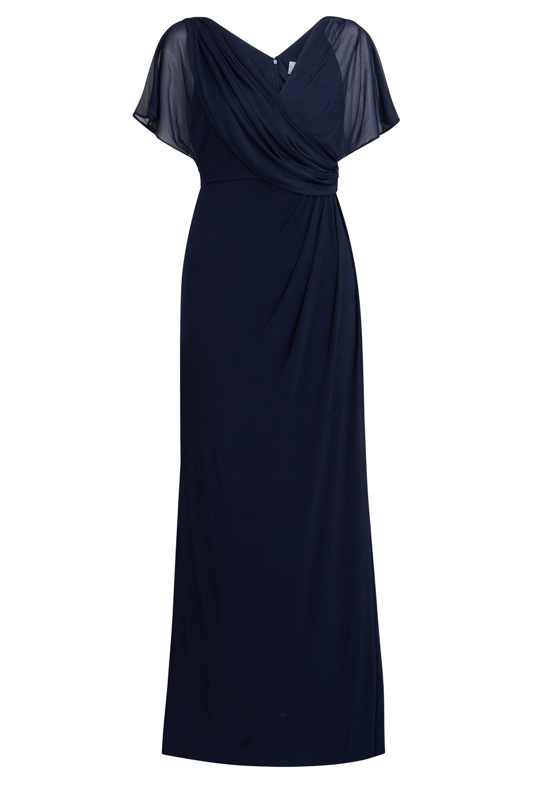 Gina Bacconi Navy Elliot Jersey Maxi Dress