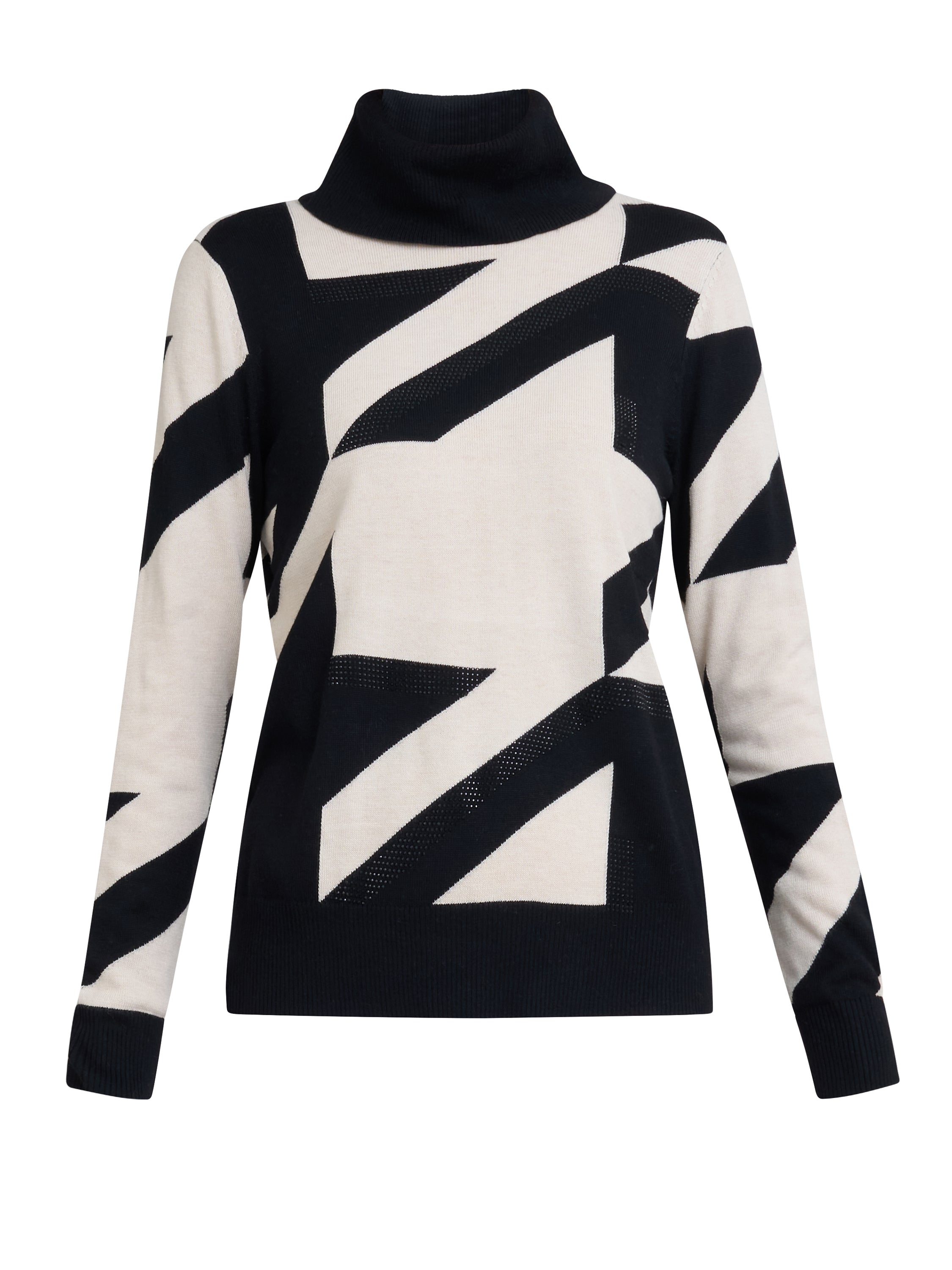 Gina Bacconi Monochrome Carol Polo Neck Jumper