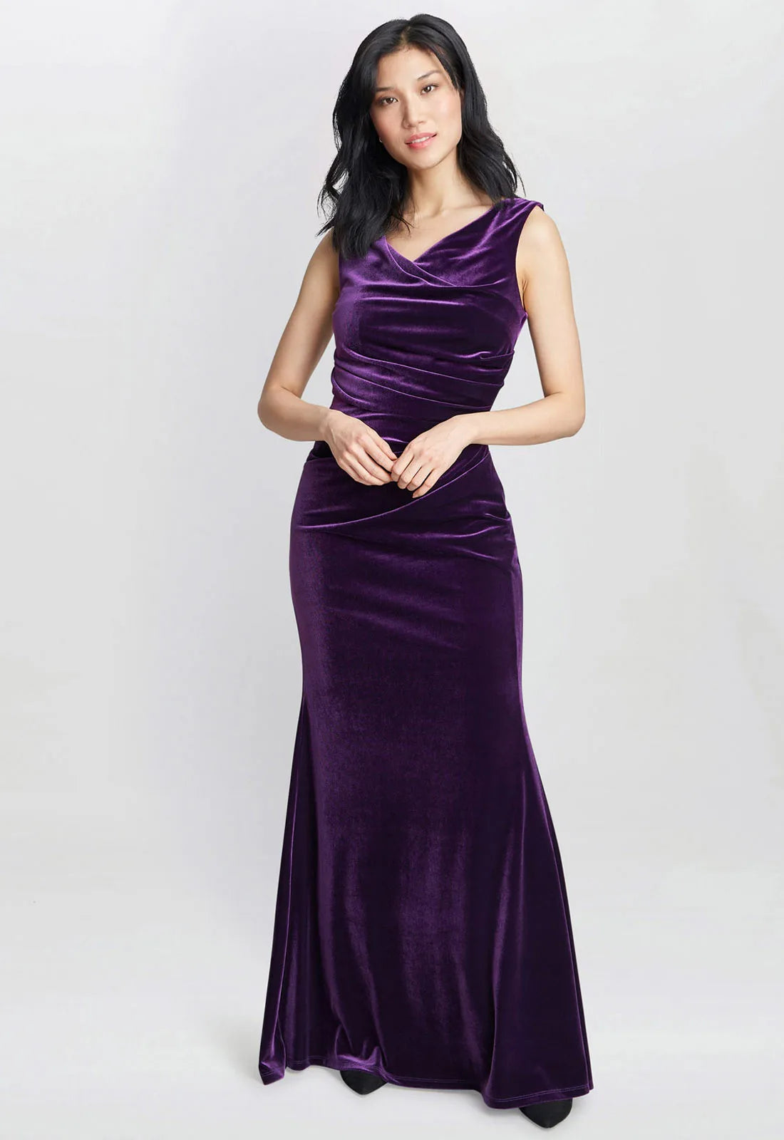 Gina bacconi velvet dress sale