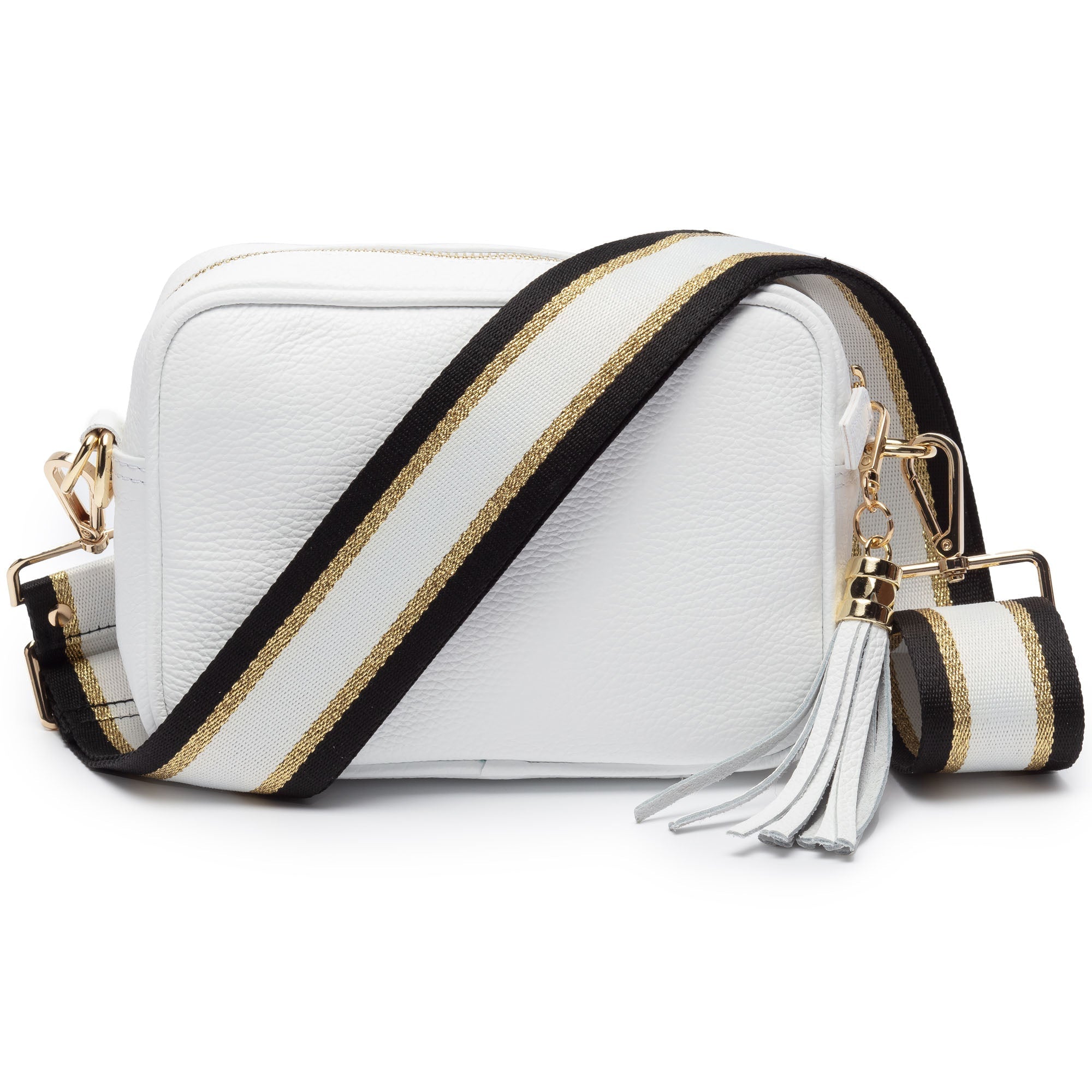 Elie Beaumont Crossbody Tassel White