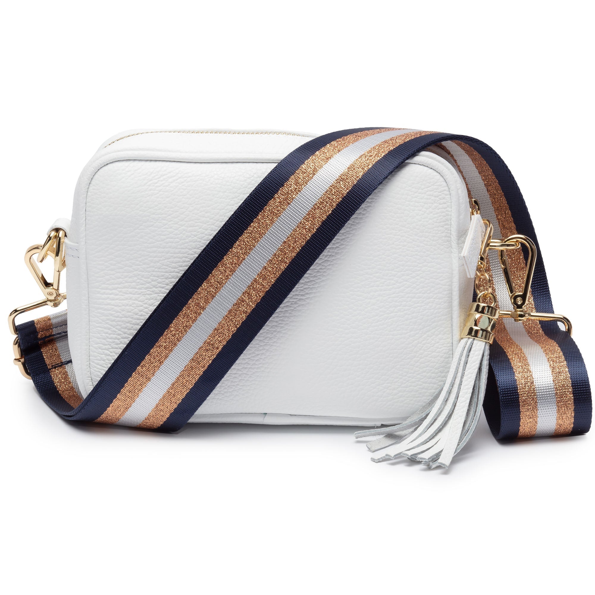 Elie Beaumont Crossbody Tassel White