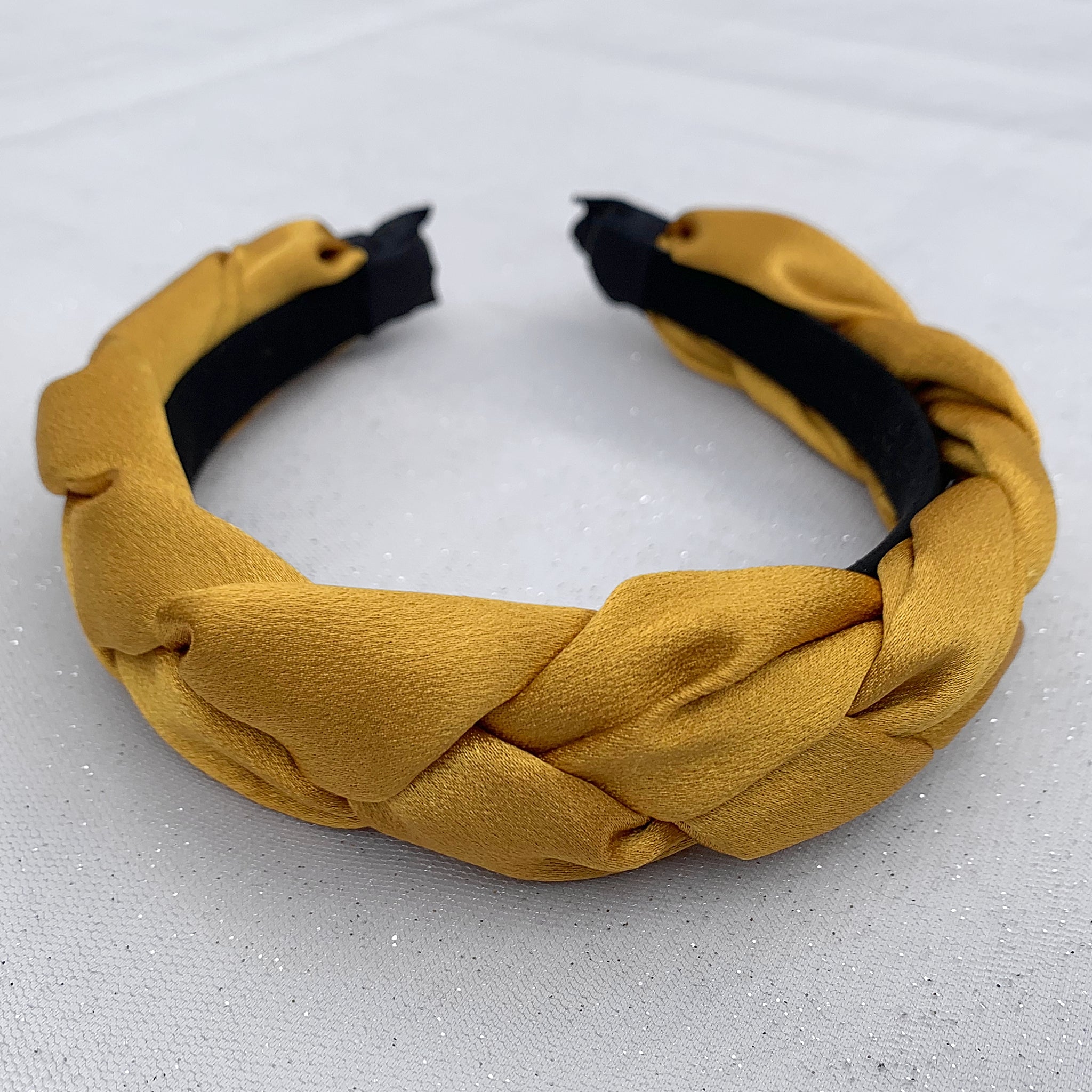 QueenMee Yellow Headband Braided