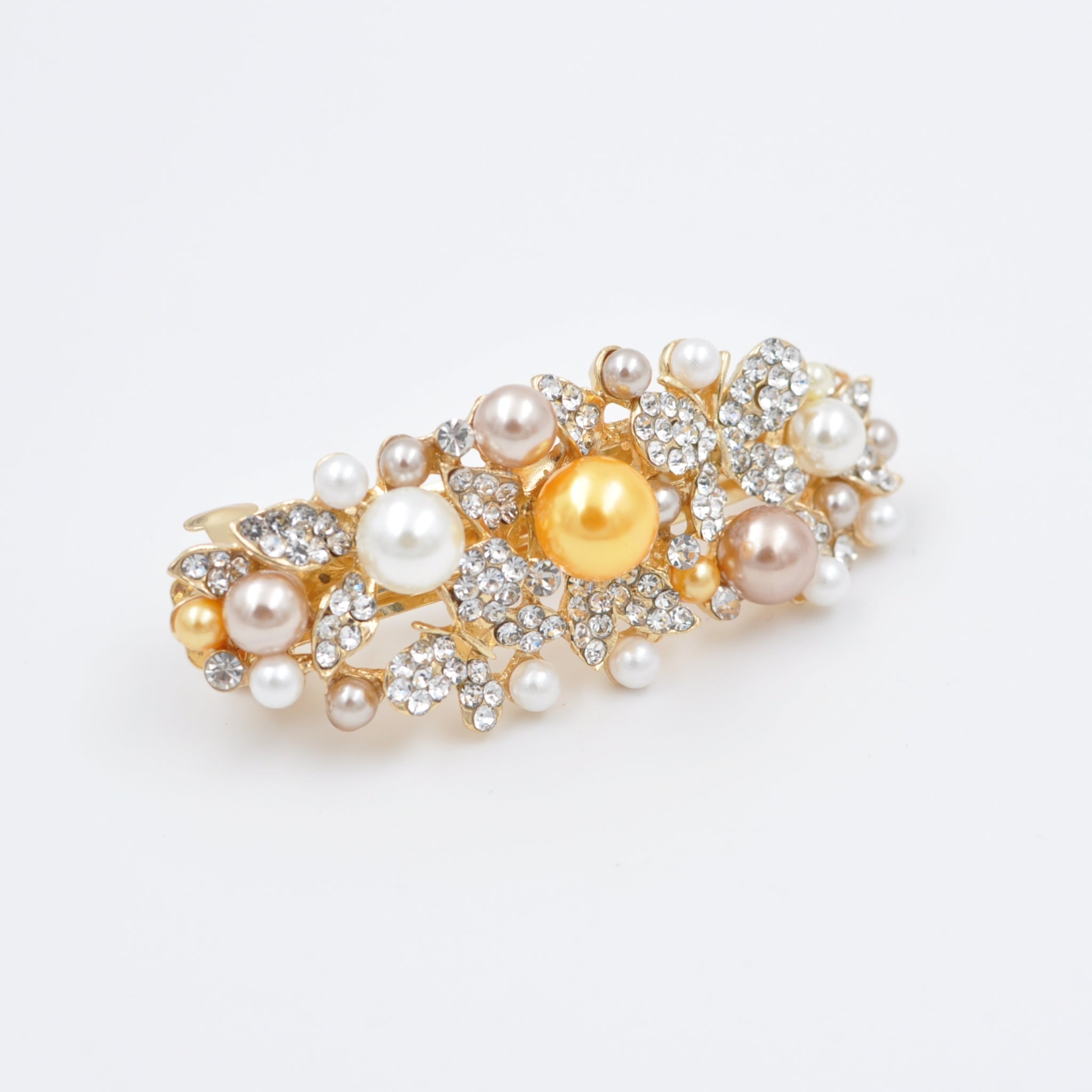 QueenMee Gold Pearl Hair Clip