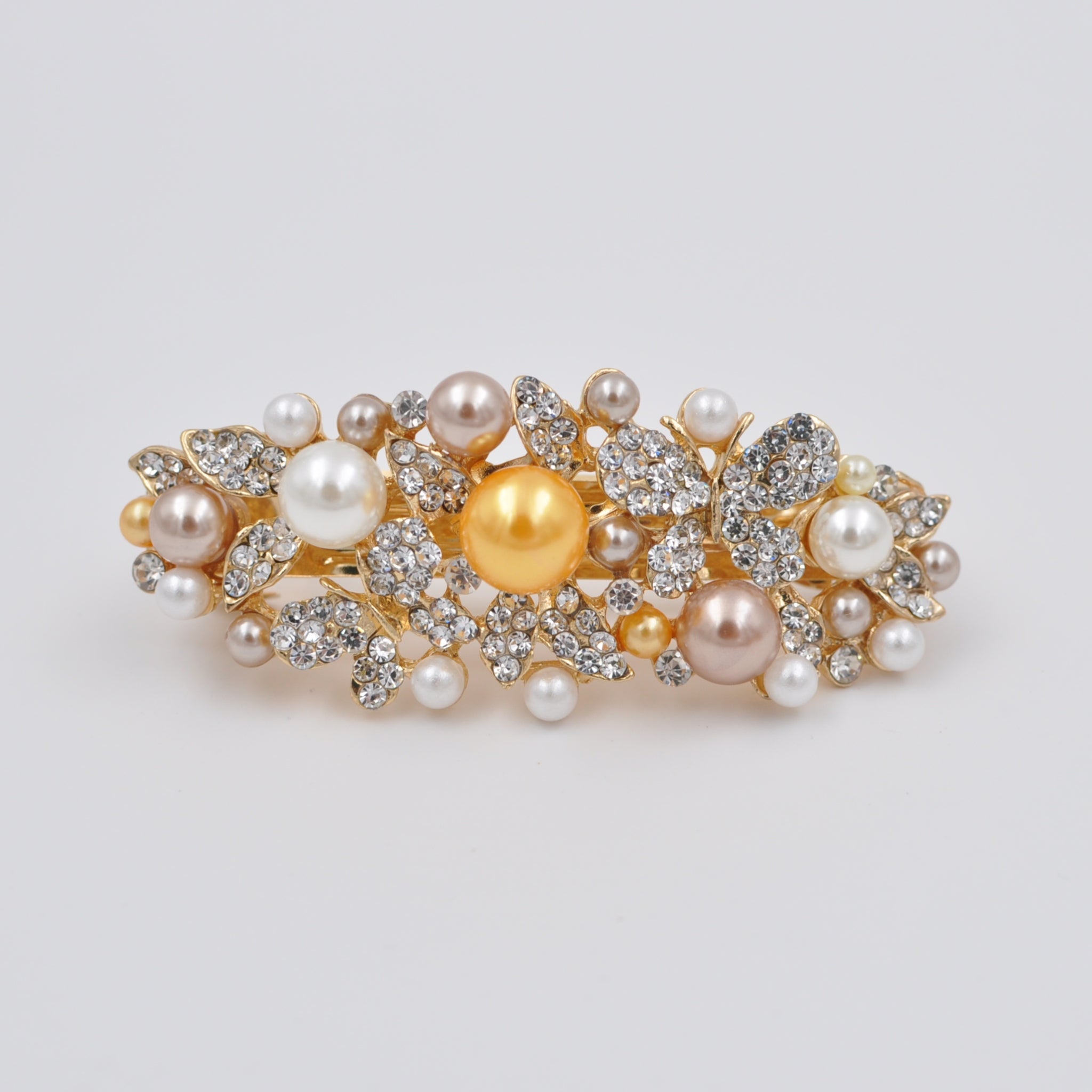 QueenMee Gold Pearl Hair Clip