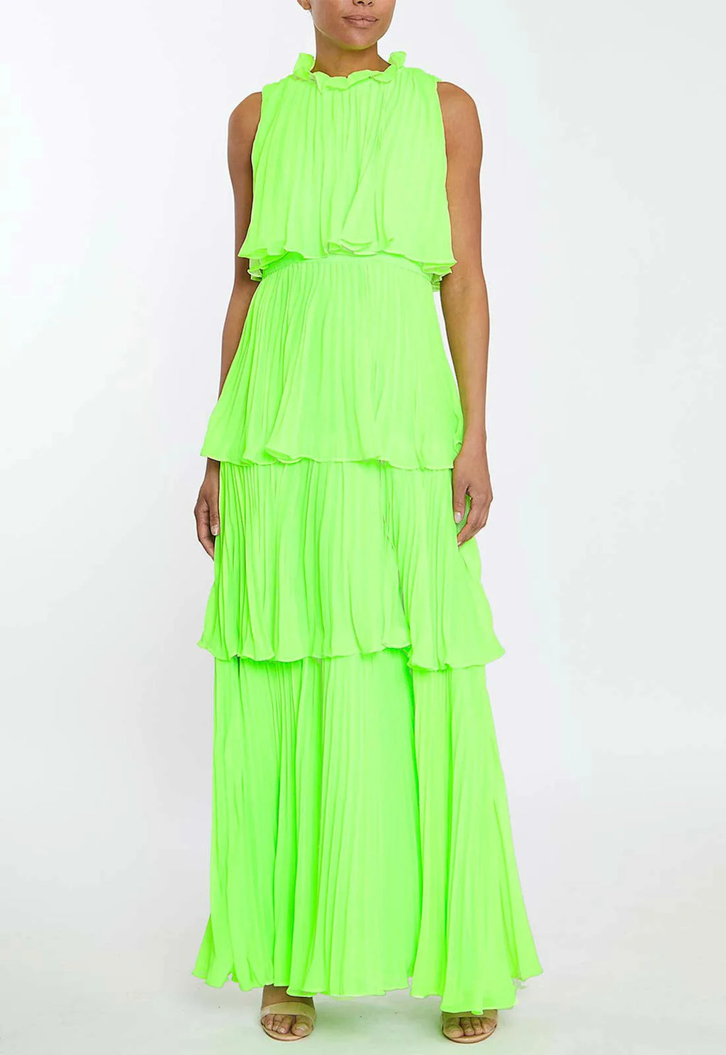 Lime green clearance maxi dress