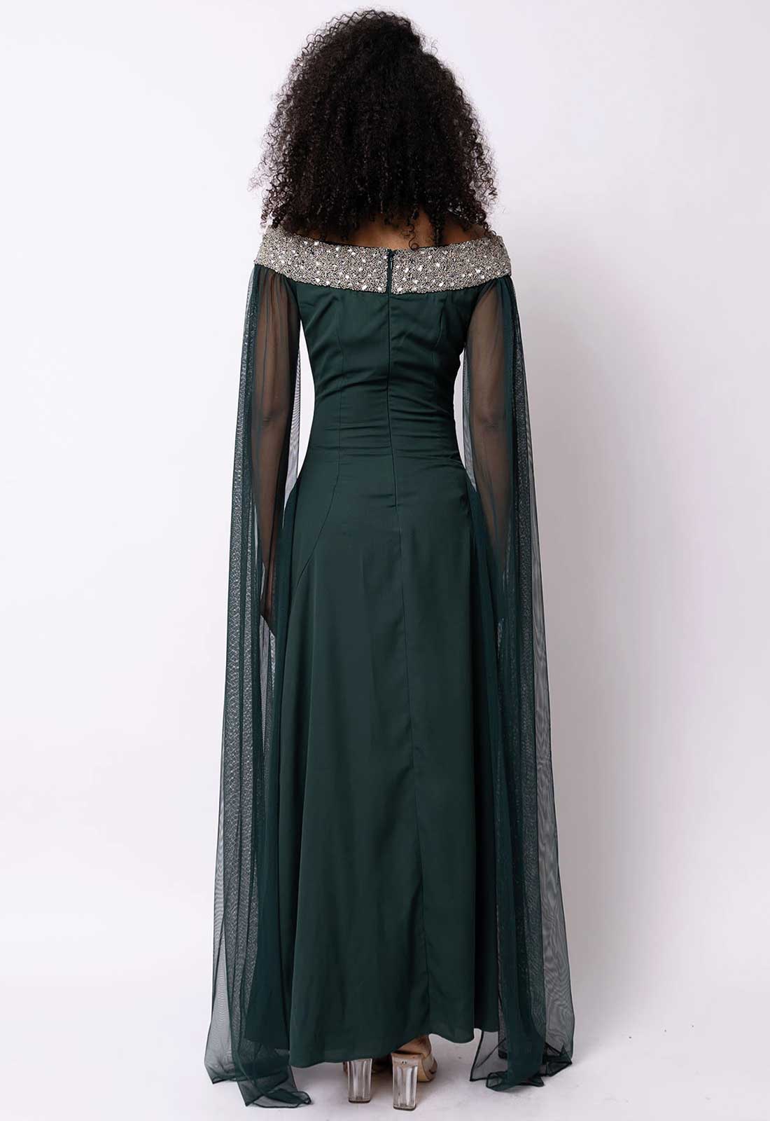 Raishma Couture Green Isabella Maxi Dress