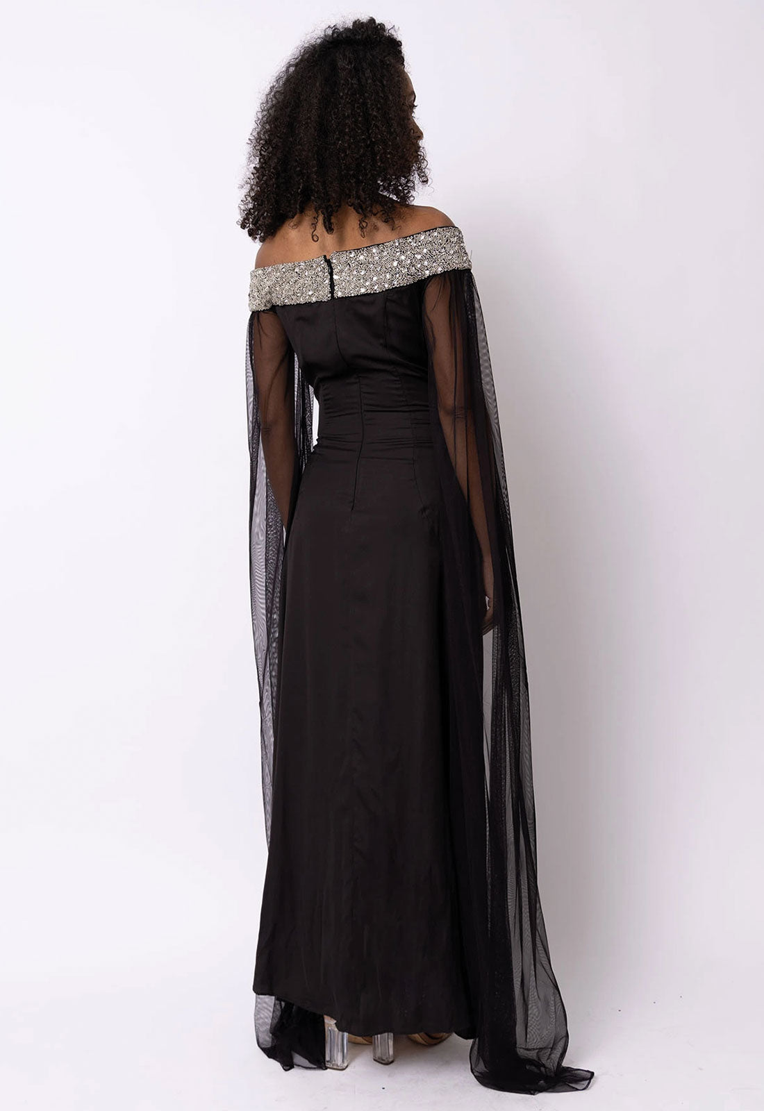 Raishma Couture Black Isabella Maxi Dress