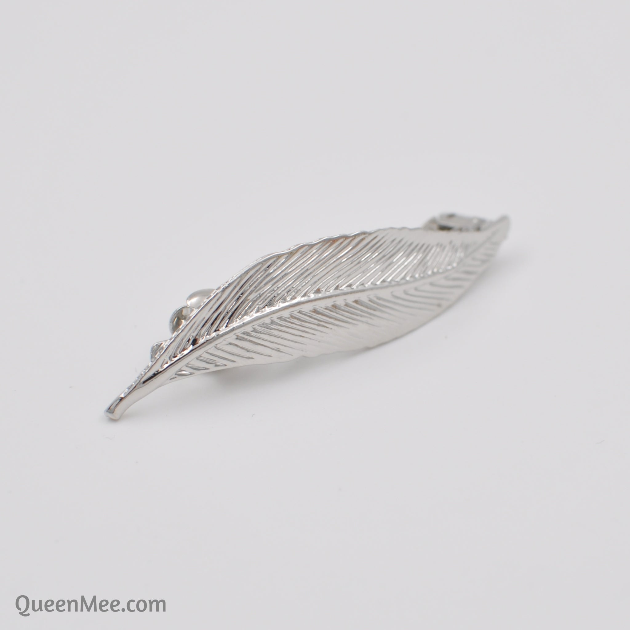 QueenMee Leaf Hair Clip in  or Silver