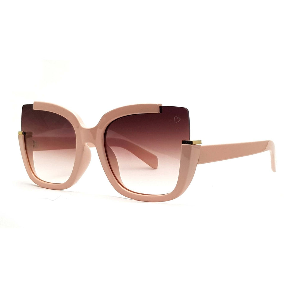 Ruby Rocks 'Elizabeth' Square Sunglasses In Pink