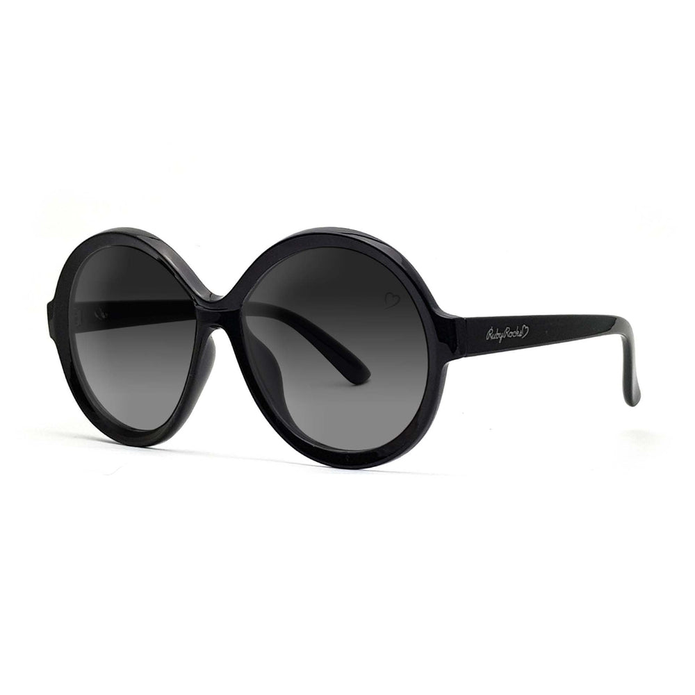 Ruby Rocks 'Jessica Elsie' Round Sunglasses In Black