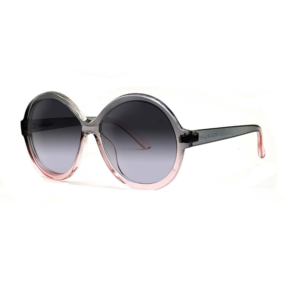 Ruby Rocks 'Jessica Elsie' Round Sunglasses In Crystal Grey