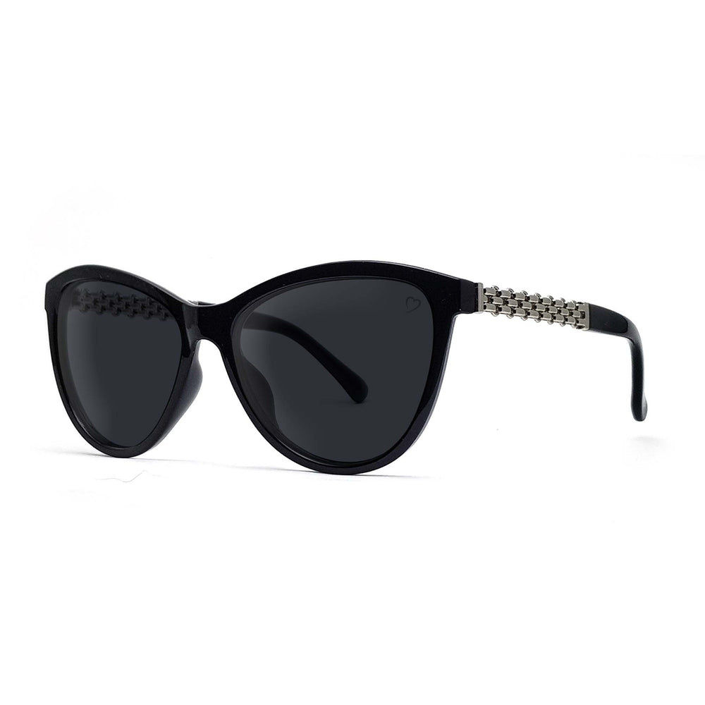 Ruby Rocks 'Lisa Kate' Cateye Sunglasses In Black