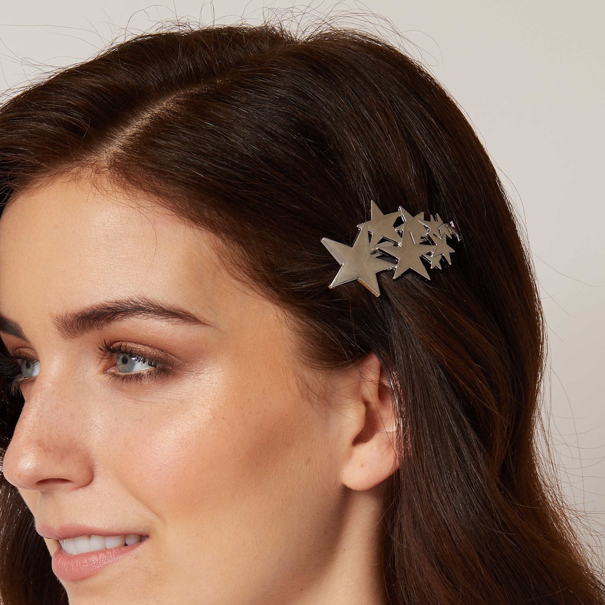 QueenMee Star Hair Clip in Silver or  Star Barrette