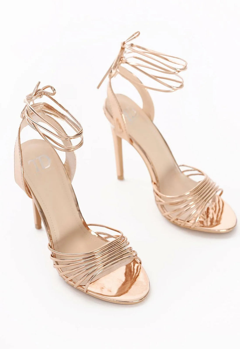 Rose gold hotsell metallic pumps