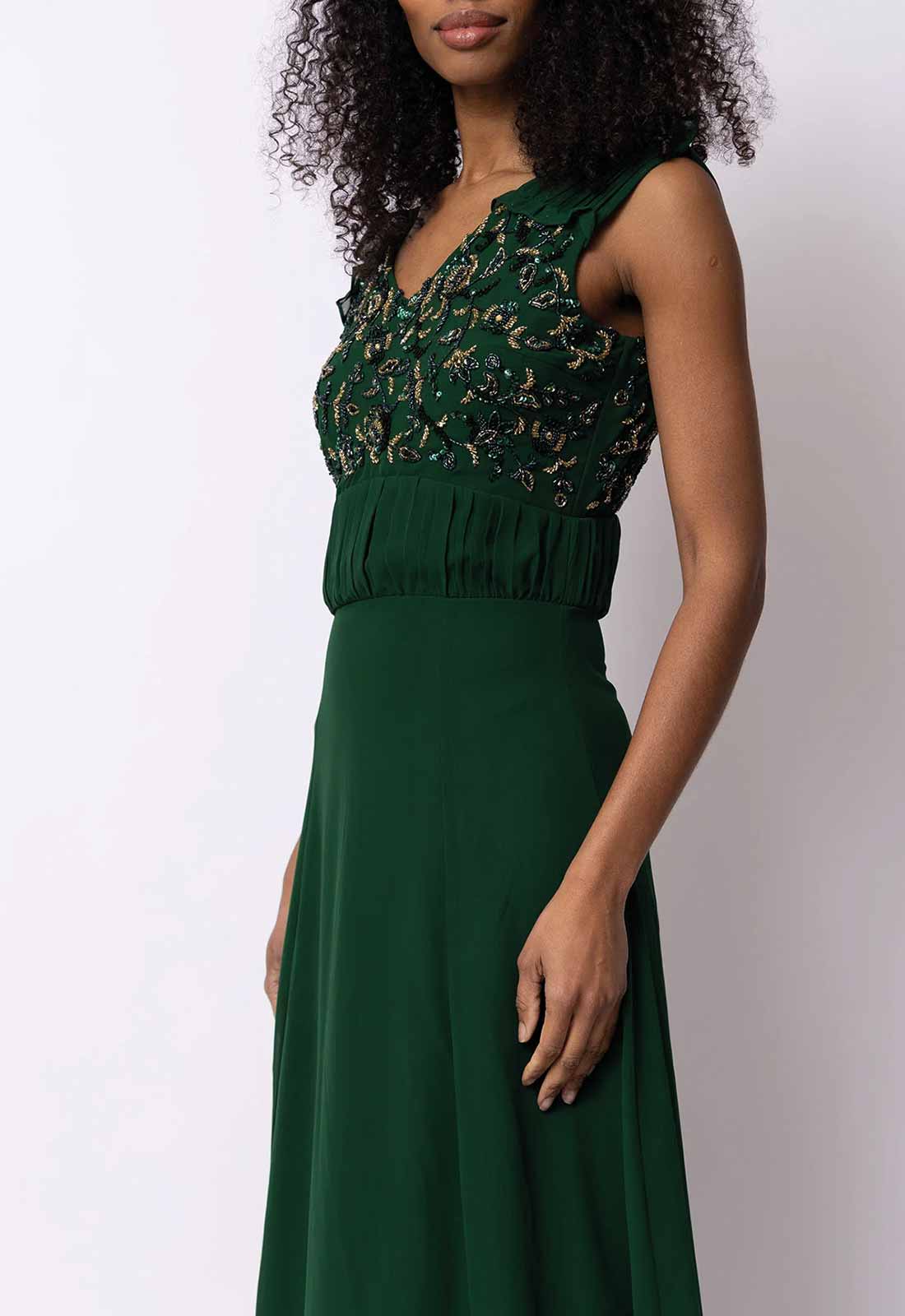 Raishma Couture Green Valerie Maxi Dress