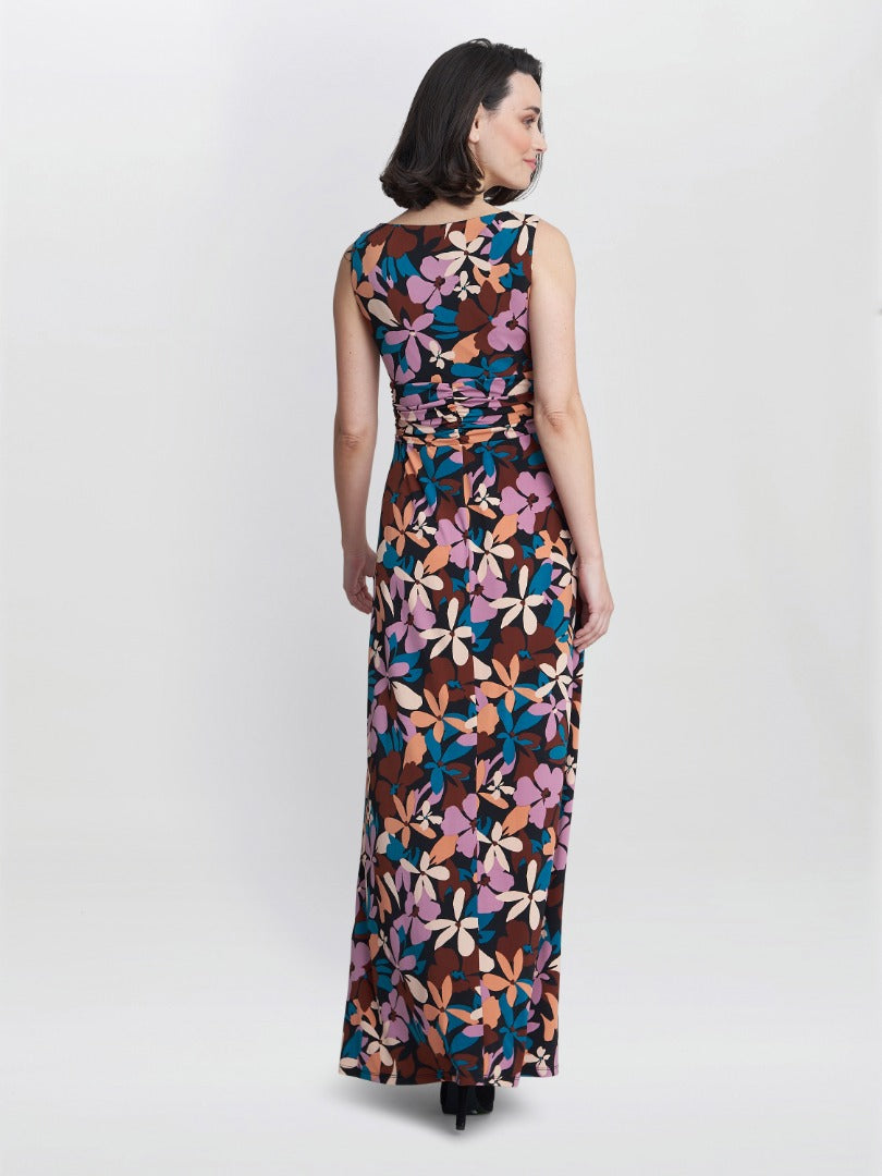 Gina Bacconi Idra Jersey Maxi Dress