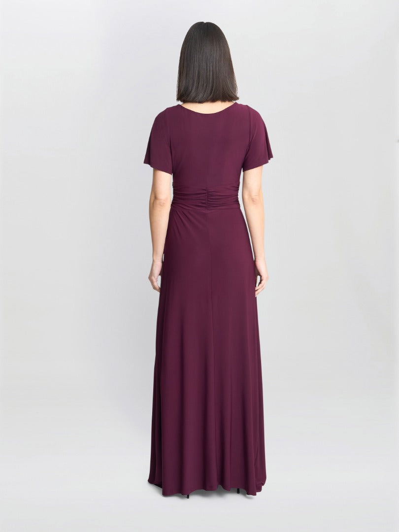 Gina Bacconi Elena Jersey Maxi Dress